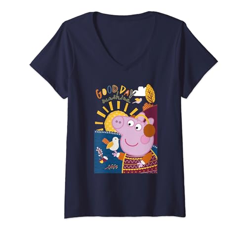 T-shirt Peppa Pig col V pour partager des moments de joie en famille
