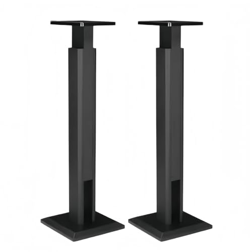 Dudass �X�s�[�J�[�X�^���h �X�s�[�J�[�� �A���v�X�^���h �������߉\ ���t�e�B���O�f�U�C�� E0�O���[�hMDF �g��x�[�X ����~�ߔS���ܕt���� �ƒ�A�o�[�A�������A�p�[�e�B�[�ɍœK�ł� (�����F85�`120cm,�u���b�N)