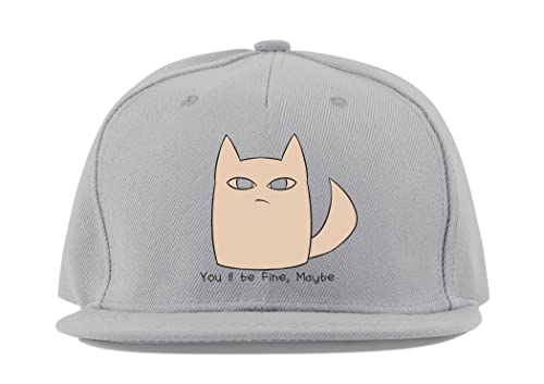 Casquette de baseball You'll Be Fine au motif chat drôle et ironique
