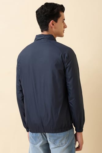 Image of Allen Solly Men's Regular Fit Solid Windcheater Jacket