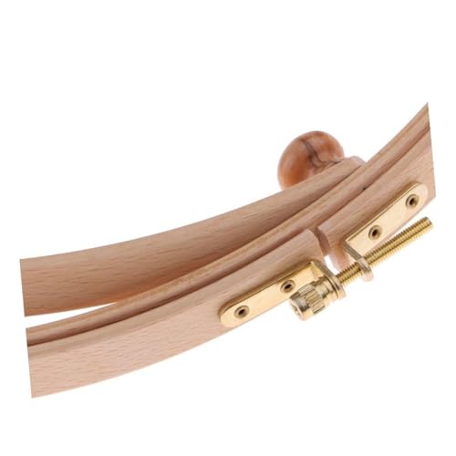 Support de broderie rotatif bois hêtre cadre réglable rack ajustable - 4