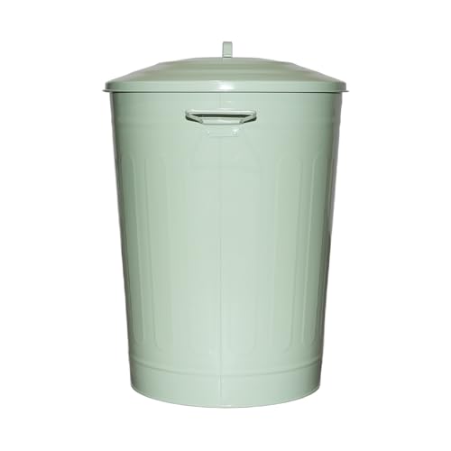 Caneca de basura metálica verde 13 galones Markson miniatura 2