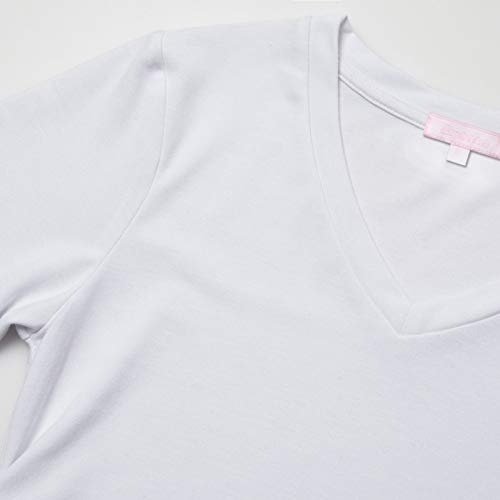 Bhome Maternity T Shirt Short Sleeve Shirts Vneck Tshirt Side Ruched Tee Top White M #TOP2