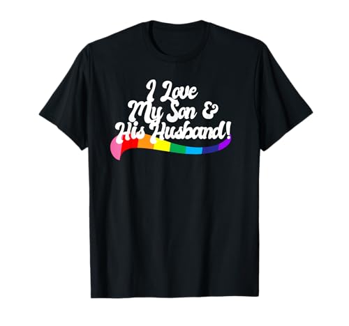 GAY SON Proud Parent Mom Dad Pride Orgullo Queer LGBTQ Rainbow Camiseta