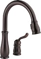 Delta Leland Oil Rubbed Bronze Kitchen Faucet with Pull Down Sprayer, Traditional Single Hole Kitchen Sink Faucet, Single Handle, Venetian Bronze 978-RB-DST