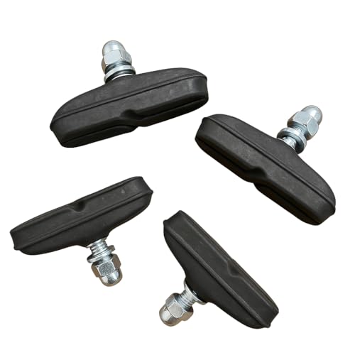 Premium All-Weather Bike Brake Pads-Powerful Anti-Slip Braking in Rain or Dry Long-Lasting Rubber Replacement for MTB BMX and Road Bicycles- Easy to Install Durable Bicycle Brake Shoes