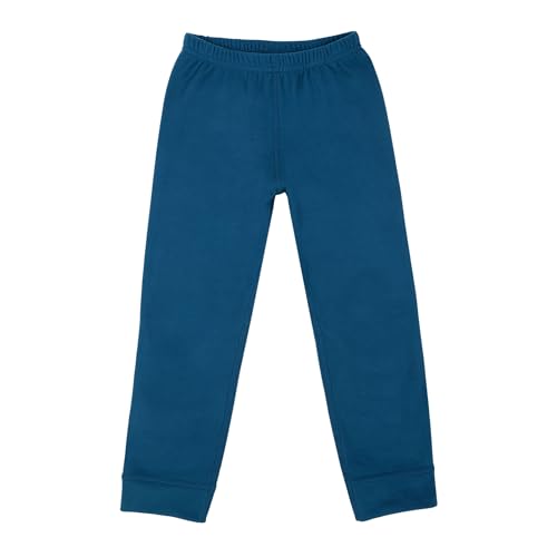 JAN & JUL Kids Thermal Base Layer Pant for Boys or Girls (Deep Blue, Size 12Y)