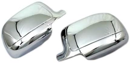 Chrome Full Mirror Covers for 1999-2007 Chevrolet Silverado GMC Sierra; for 2000-2006 Chevrolet Tahoe Avalanche GMC Yukon and Yukon XL; for 2002-2006 Cadillac Escalade (FA-282400)