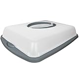 emsa partybutler plus Der Deckel ist transparent und mit umklappbaren Griffen ausgestattet und wird durch den stabilen Einrastmechanismus an der Kuchenplatte sicher verschlossen.