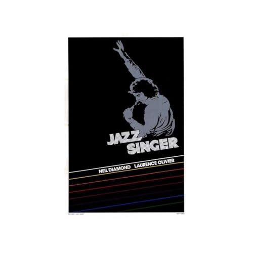 enhighten The Jazz Singer Movie Neil Diamond Laurence Olivier Film Wall Art Print for Theater Movie Night Room Decor 12x16 Poster