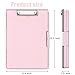 Hongri Clipboard with Storage, Pink 8.5 x 11 Folder Nursing Side Opening, Heavy Duty with Dual Compartment, Smooth Writing for Teachers, Classroom, Size 13.3 x 9.4 x 1.5 in, Office & School Supplies