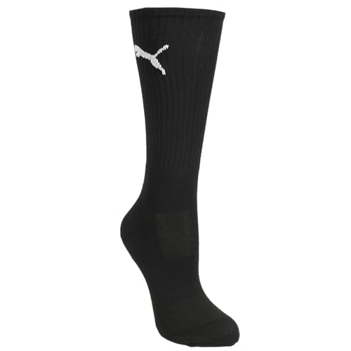 Puma Mens 6Pk Mens Terry Crew Socks - Black - Size 10-132