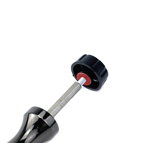 Crapyt WANQ0932 Dark Grey Metal Fishing Spinning Crank Handle Wheel Grasp Reel Handle Knob Replacement Rotary Knob Power Handle Arm Grip Part 1 Pcs thumb #2