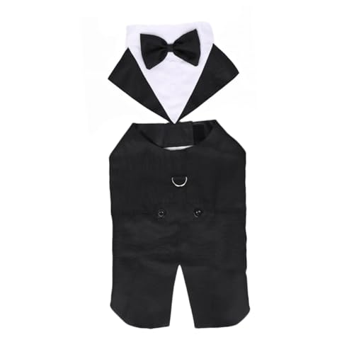 Disfraz Formal para Perro Talla XL Traje de Esmoquin Blanco miniatura 5