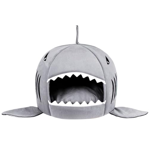 Cat Cave Requin lit pour chat antidérapant et résistant aux rayures - 2
