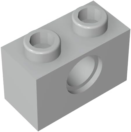 Classic Bricks GDS-623-071 Technicial Brick 1 x 2 [1 Hole] Compatible with Lego Parts 3700 100% Compatible with Lego and All Major Brick Brands