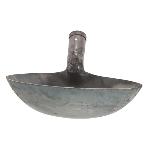 BEBEMOKO Pala De Metal para Limpieza De Residuos Cucharón Reutilizable para Drenajes y Herramienta De Construcción y Fontanería Diseño para Eliminación De Lodos y Desechos