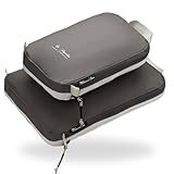 NORDKAMM® Profi-Packtaschen mit Kompression, Ultraleichtes Koffer-Organizer Set, Packing Cubes aus wasserdichtem Stoff, Packwürfel, Packing Cubes Compression
