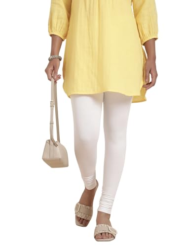 Image of TWIN BIRDS Tailored Cut and Classic Fit Super Stretchable Elastane Fabric Churidar Leggings for Women