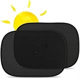 Sonnenschutz Auto Baby, 2er Set Sonnenschutz Auto Seitenscheibe mit UV Schutz UPF für Kinder, Mit Saugnapf, Fensterschutz Verdunkelung, Faltbarer Sonnenblende für PKW Fenster, Fahrzeug, Protection