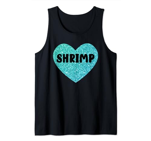 Camarones I Love Shrimp I Heart Camarones Comida divertida Camiseta sin Mangas