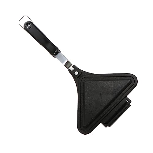 Mikinona 1 Pieza molde de sándwich inducción prensa sándwich cacerola tostado antiadherente estaño sartenes sartén no frito sartén para sándwich bandeja para hornear pan abdominales Negro