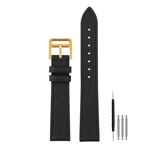 [^ubg] Compatible With Hermes H Genuine Leather Watch Band HOUR Series Square Dial Thin Orange Cowhide Watch Band 14mm 16mm 18m