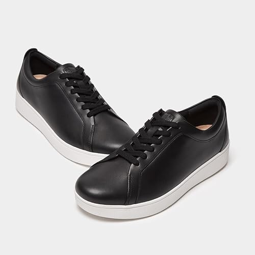 Image of FitFlop Womens Rally Leather Sneakers