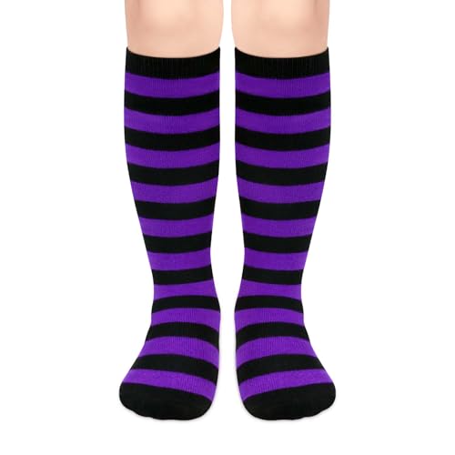 Image of Olreco 1 Pack Toddler Kids Youth Soccer Socks Girls Boys Baseball Socks Youth Knee High Softball Football Accessories Cotton