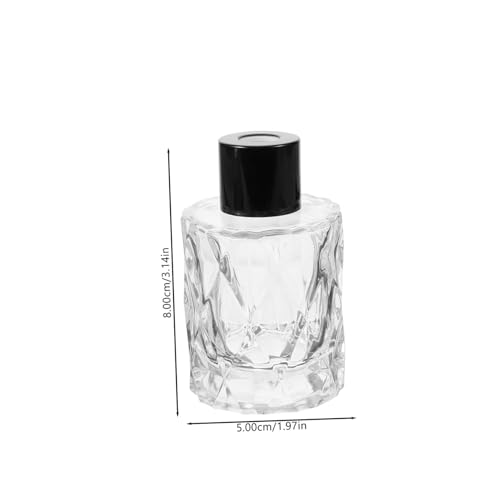 Botellas difusoras recargables de vidrio Luxshiny 4 piezas miniatura 2