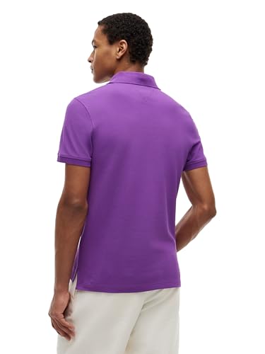 Image of Tommy Hilfiger Men's Short Sleeve Polo Shirts in Slim Fit with Stretch and Organic Pique Cotton