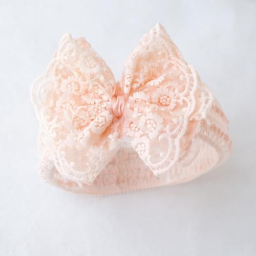 Baby Girl Bow Headband, Lace Bowknot Hairband, Wide Elastic Headdress, Princess Style3