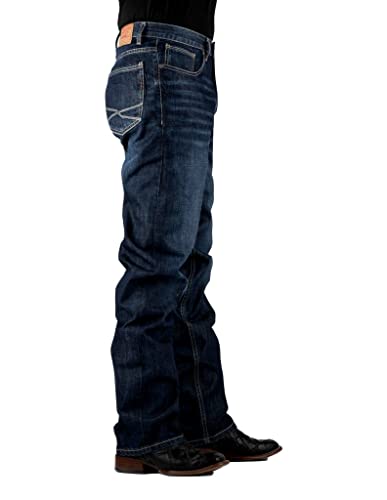 Stetson Western Jeans Mens 1520 Fit 35 x 34 Blue 11-004-1520-4072 BU2