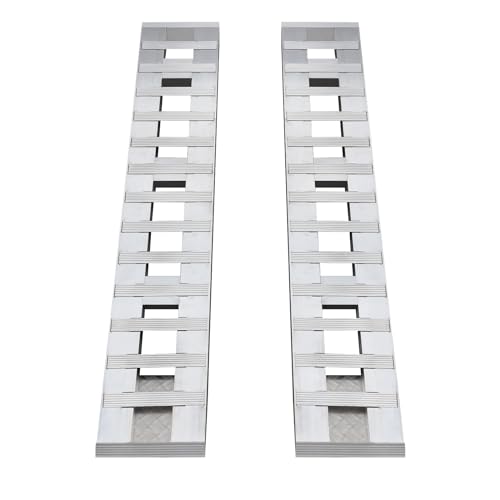 Fold Ramps with Treads 2 Pack 6000lb Aluminum Loading Ramps Folding Heavy Duty Motorcycle Ramp 80