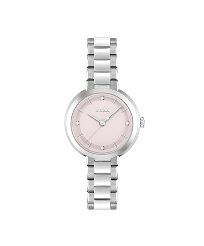 Montre Boss pour femme Sena en acier : le style idéal du bureau aux soirées