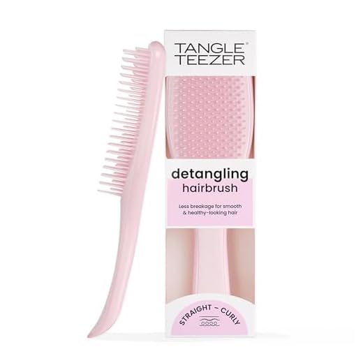 Tangle Teezer Ultimate Detangler Hairbrush - Cepillo Desenredante para Pelo Seco y Mojado - Apto para Todo Tipo de Cabello - Púas de Doble Altura para Menos Rotura y Sin Nudos - Rosa Millennial
