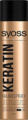 SYOSS Keratin hair spray with shine boost XL bottle: 400ml