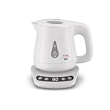 ティファール 電気ケトル 0.8L 温度調節 8段階 転倒お湯もれロック 「アプレシア ロック コントロール ホワイト」 省スチーム設計 保温 KO8401JP