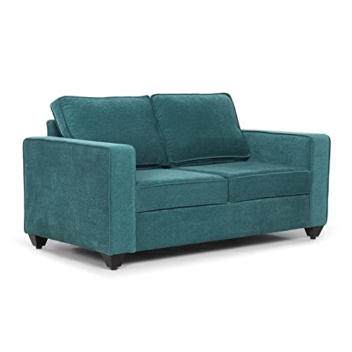 Image of Wakefit Sofa Set | 3 Year Warranty | Sofa 5 Seater, 5 Seater Sofa for Living Room, Wooden Sofa Set, Sofa Set 3+2 Seater - Napper(Malphino : Malibu Green)