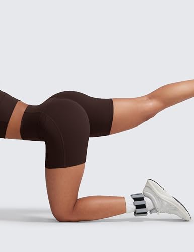 Image of CRZ YOGA Secretsculpt Biker Shorts Pockets 5'' | Booty Scrunch Butt, Butterlift, Buttery Soft, Moderate Compression, Workout, Pilates, No Front Seam, High Waist, for Women