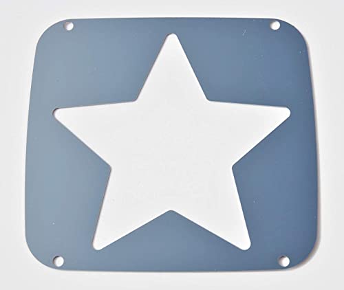 小糸テール用 テールレンズカバー ウロコステンレス 星ハート型 メッキリム FK用ステンレスハート型テールレンズカバー（鏡面・ウロコ