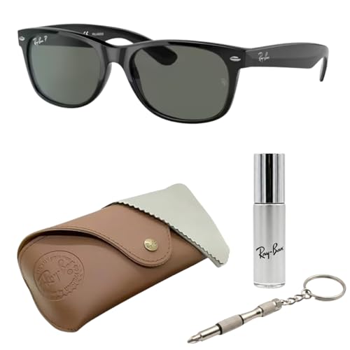 Image of Ray-Ban RB2132 NEW WAYFARER CLASSIC Square Shaped Sunglasses for Men & Women with Official RAYBAN Eyewear Kit