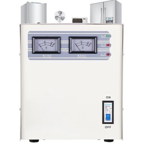 Regolatore Automatico di Tensione, stabilizzatore di Corrente alternata per Uso Domestico per Smartphone, Tablet, Computer, condizionatori, alimentatori, Ampia compatibilità (5KVA)
