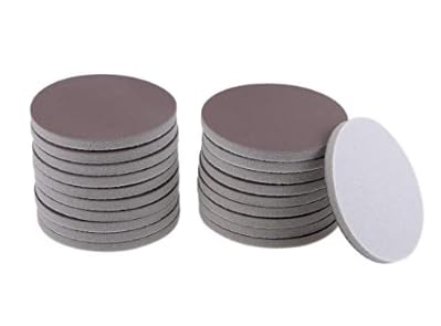 MACHSWON 3 Inch Sander Pad Sanding Sponge for Auto Wood Drywall Metal Brown Corundum 600 Grit 10 Pcs