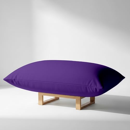 YRM Bedding’s® - Egyptian Cotton 600TC Pillow Cover | Premium Pillowcases | Luxury Bedding-Export Collection | High Thread Count Durable & Breathable Covers - Purple | [20''x30''] Inches