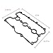 VS50865R VS50541 Valve Cover Gasket Sets & Gasket Maker Fits For 08-19 【AUDI】A4/A5/A6/A7/A8/Q5/Q7/S4/S5/SQ5【PORSCHE】CAYENNE/PANAMERA 3.0L 3.2L 06E103483P,06E103483Q,06E103484N,06E103484P,95810523100