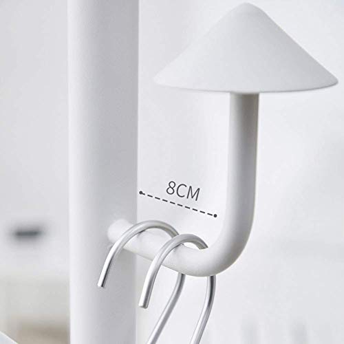 Porte-manteau blanc en métal pour optimiser le rangement de l'entrée