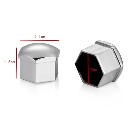 Tapas de tuercas 17 mm con perno hexagonal 321601173A antioxido para llantas 2