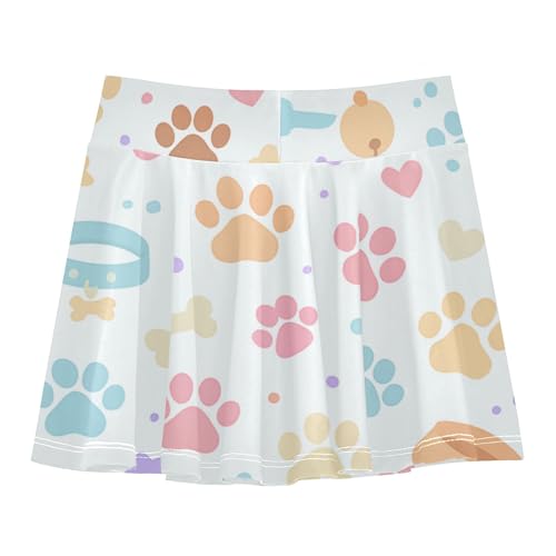 Girls Athletic Skirts with Shorts Flowy Little Girls Golf Skirts Scort Skirt for Kids with Pockets2