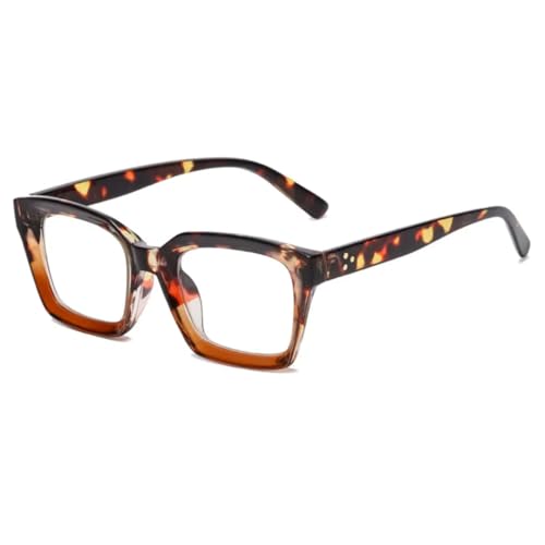 Gafas de sol retro con remaches mujer monturas de gafas de moda color té ámbar vintage